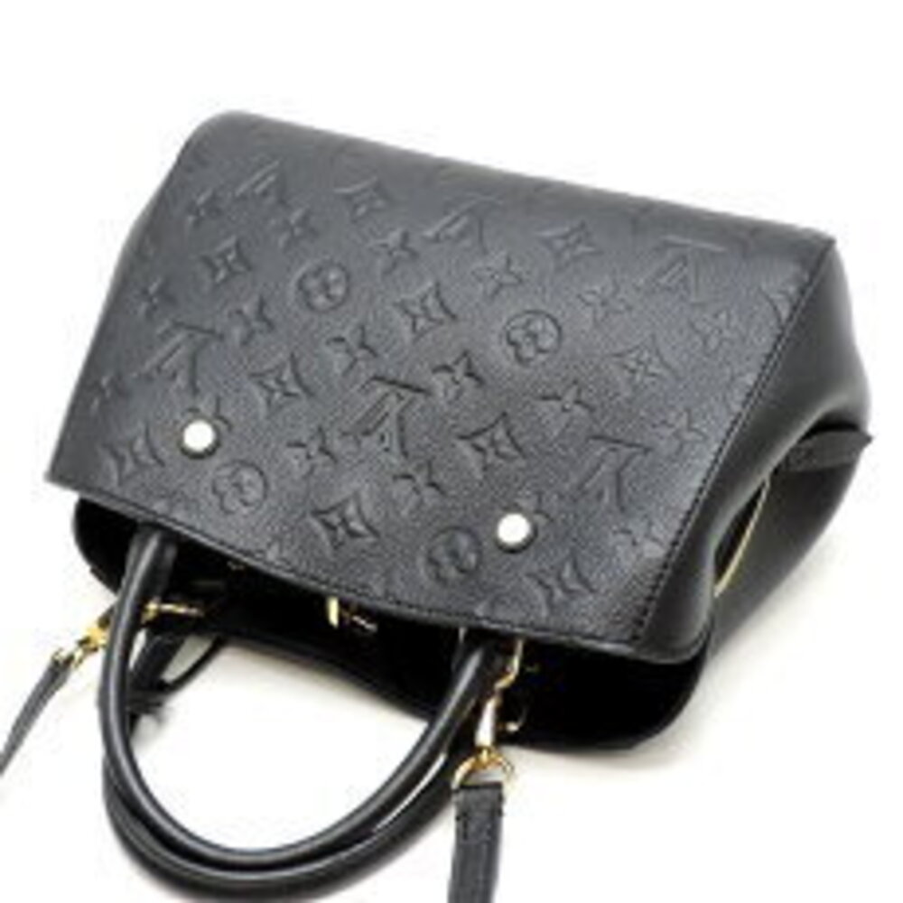 Louis Vuitton Montaigne Handbag Empreinte Noir Black - Picture 4 of 9